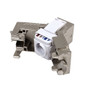 Cat8 Slim Profile Shielded RJ45 Jack 110 Punch Or Tool Less Stainless Steel Punch/Tool-Less FN-JK-C8-SS