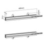 Pair Of Aluminum Rails For Custom Installation Compatible With Video Wall Mounting Systems FN-MT-1514-495