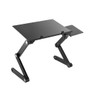 Laptop Stand with Mouse Pad - Height Adjustable - Black