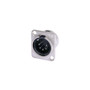 Neutrik DMX 5 Pin Male To Solder D-Cut Receptacle For Control And Lighting Cabling FN-NT-NC5MD-L-1