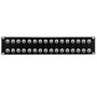 32-Port 50 Ohm BNC Patch Panel, 19 inch Rackmount 2U