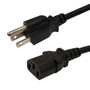 NEMA 5-15P to IEC C13 Power Cable - SJT
