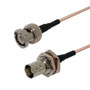 RG316 BNC Male to BNC Female Bulkhead Cable