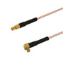 RG316 MCX Male to MCX Male Right Angle Cable