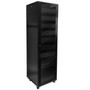 42U AV and Networking Cabinet - Pre-Loaded with Fan Top 9 Shelves  Blank Panels - Tapped Rails - Black