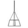 36 Inch Heavy Duty Non Penetrating Roof Mount Mast Powder Coat Grey Ballasted Solution For Rooftop Installations FN-SD-300-36