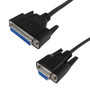 DB9 Female to DB25 Female Serial Cable - Null-Modem