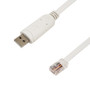 6ft USB A Male to RJ45 Male Cisco Console Cable - White (FTDI Chip)