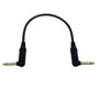 Premium TS Mono Right Angle Male to TS Mono Right Angle Male Instrument/Guitar Patch Cable