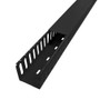 Black Plastic Wiring Duct With Removable Cover 2 X Channel FN-WD-2020-BK