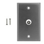 Single Gang Stainless Steel Wall Plate Kit With One BNC Connector 50 Ohm SS FN-WPK-SS-BNC1-50