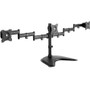 V7 Triple Swivel Desk Stand Mount - Up to 27" Screen Support - 8 kg Load Capacity - 12.44" (315.98 mm) Height x 18.35" (466.09 mm) x - (Fleet Network)