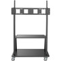 Tripp Lite DMCS60105XXDD Heavy-Duty Rolling TV Cart - Up to 105" Screen Support - 150 kg Load Capacity - 2 x Shelf(ves) - 72.60" mm) x (Fleet Network)