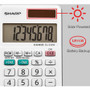 Sharp Calculators EL-244WB 8-Digit Professional Pocket Calculator - 3-Key Memory, Auto Power Off - 8 Digits - LCD - 0.3" x 2.4" x 4.1" (EL244WB)