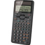 Sharp EL-520XTBBK Scientific Calculator - 419 Functions - 2 Line(s) - 10 Digits - Battery/Solar Powered - 0.6" x 3.3" x 5.3" - Black - (Fleet Network)