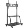 V7 TVCART3 Display Cart - 2 Shelf - 150 kg Capacity - Steel - 46.3" Length x 26.6" Width x 72.8" Height (Fleet Network)