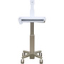 Ergotron CareFit Slim 20 LCD Medical Cart - 907 kg Capacity - 3 Casters - 4 10160 mm Caster Size - Aluminum - 18 Width x 167 C50-3500-0
