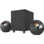 Creative Pebble Plus 2.1 Speaker System - 8 W RMS - Black - 50 Hz to 20 kHz (Fleet Network)