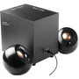 Creative Pebble Plus 21 Speaker System - 8 W RMS - Black - 50 Hz to 20 kHz 51MF0480AA000