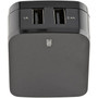 StarTechcom 2 Port USB Wall Charger 17W Wall Charger Hub 24A  1A port Dual USB-A Power Adapter Portable Charger for - 120 V V USB2PACUBK