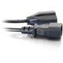 C2G 6ft 18 AWG Monitor Power Adapter Cord IEC320C14 to NEMA 5-15R - Black - 6 ft Cord Length 03148