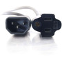 C2G 6ft 18 AWG Monitor Power Adapter Cord IEC320C14 to NEMA 5-15R - Black - 6 ft Cord Length 03148