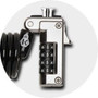 Kensington Slim NanoSaver Portable Combination Lock - Resettable - 4-digit - Black - Plastic Carbon Steel - 6 ft - For Notebook K60627WW