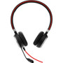 Jabra EVOLVE 40 UC SME Headset - Stereo - Mini-phone (3.5mm) - Wired - Over-the-head - Binaural - Supra-aural - Noise Canceling (Fleet Network)