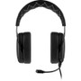 Corsair HS60 Pro Surround Gaming Headset - Carbon - Stereo - Mini-phone (3.5mm) - Wired - 32 Ohm - 20 Hz - 20 kHz - Over-the-head - - (Fleet Network)