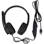 Aluratek AWHU02FB Headset - Stereo - USB - Wired - Over-the-head - Binaural - Ear-cup - 6.9 ft Cable - Noise Cancelling Microphone (AWHU02FB)