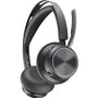 Poly Voyager Focus 2 Headset - Stereo - USB Type A - Wired/Wireless - Bluetooth - 164 ft - 20 Hz - 20 kHz - Over-the-head - Binaural - (Fleet Network)