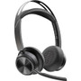 Poly Voyager Focus 2 Headset - Stereo - USB Type A - Wired/Wireless - Bluetooth - 164 ft - 20 Hz - 20 kHz - Over-the-head - Binaural - (Fleet Network)