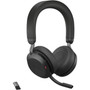 Jabra Evolve2 75 Headset - Stereo - Wireless - Bluetooth - 984 ft - 20 Hz - 20 kHz - On-ear - Binaural - Ear-cup - MEMS Technology - 27599-989-989