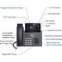 Grandstream IP Phone - Corded - Corded/Cordless - Wi-Fi, Bluetooth - Desktop - 4 x Total Line - VoIP - IEEE 802.11a/b/g/n/ac - 2 x - (GRP2614)