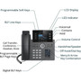 Grandstream IP Phone - Corded - CordedCordless - Wi-Fi Bluetooth - Desktop - 4 x Total Line - VoIP - IEEE 80211abgnac - 2 x - GRP2614