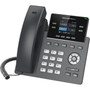 Grandstream GRP2612 IP Phone - Corded - Corded - Wall Mountable Desktop - VoIP - 2 x Network RJ-45 GRP2612