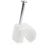 StarTechcom 100 Pk L Cable Clips w Nail - Reusable Nail-in Clamps - Cord MountingHolding Clips - Cable Tacks Wire Fasteners White CBMNMCC3