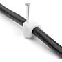 StarTechcom 100 Pk L Cable Clips w Nail - Reusable Nail-in Clamps - Cord MountingHolding Clips - Cable Tacks Wire Fasteners White CBMNMCC3