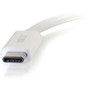 C2G USB-C To DVI-D Video Adapter Converter - White - USB Type C - 1 x DVI 1 x DVI-D DVI 29484