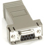 Black Box AT Adapter - DB9 Female to RJ45 - 1 x 9-pin DB-9 Serial Female - 1 x RJ-45 - TAA Compliant (Fleet Network)