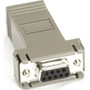 Black Box AT Adapter - DB9 Female to RJ45 - 1 x 9-pin DB-9 Serial Female - 1 x RJ-45 - TAA Compliant FA043