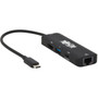 Tripp Lite U444-06N-H4GUC2 HDMIRJ-45USBUSB-C AudioVideoNetworkData Transfer Adapter - 1 x Type C USB Male - 1 x Type A USB 31 1 U444-06N-H4GUC2