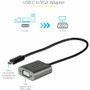 StarTech.com USB C to VGA Adapter, 1080p USB Type-C to VGA Adapter Dongle, USB-C to VGA Monitor/Display Video Converter, 12" Long - to (CDP2VGAEC)