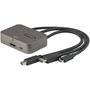 StarTechcom 3-in-1 Multiport to HDMI Adapter 4K 60Hz USB-C HDMI or Mini DP to HDMI Video Converter Conference Room Digital AV - to CDPHDMDP2HD