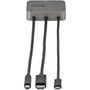StarTechcom 3-in-1 Multiport to HDMI Adapter 4K 60Hz USB-C HDMI or Mini DP to HDMI Video Converter Conference Room Digital AV - to CDPHDMDP2HD