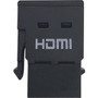 Tripp Lite HDMI KeystonePanel-Mount Coupler FF - 8K 60 Hz Black - 7680 x 4320 Supported - Gold Connector - Gold Contact - Black - P164-000-KPBK8K
