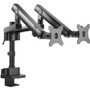 V7 DMPRO2DTA-3N Desk Mount for Monitor - Matte Black - 2 Display(s) Supported - 32" Screen Support - 16 kg Load Capacity (DMPRO2DTA-3N)