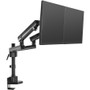 V7 DMPRO2DTA-3N Desk Mount for Monitor - Matte Black - 2 Display(s) Supported - 32" Screen Support - 16 kg Load Capacity (DMPRO2DTA-3N)