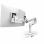 Ergotron Mounting Arm for LCD Monitor - White - 2 Display(s) Supported - 25" Screen Support - 9.98 kg Load Capacity (45-522-216)