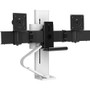 Ergotron TRACE Desk Mount for Monitor, LCD Display - White - 2 Display(s) Supported - 27" Screen Support - 9.80 kg Load Capacity - 75 (Fleet Network)
